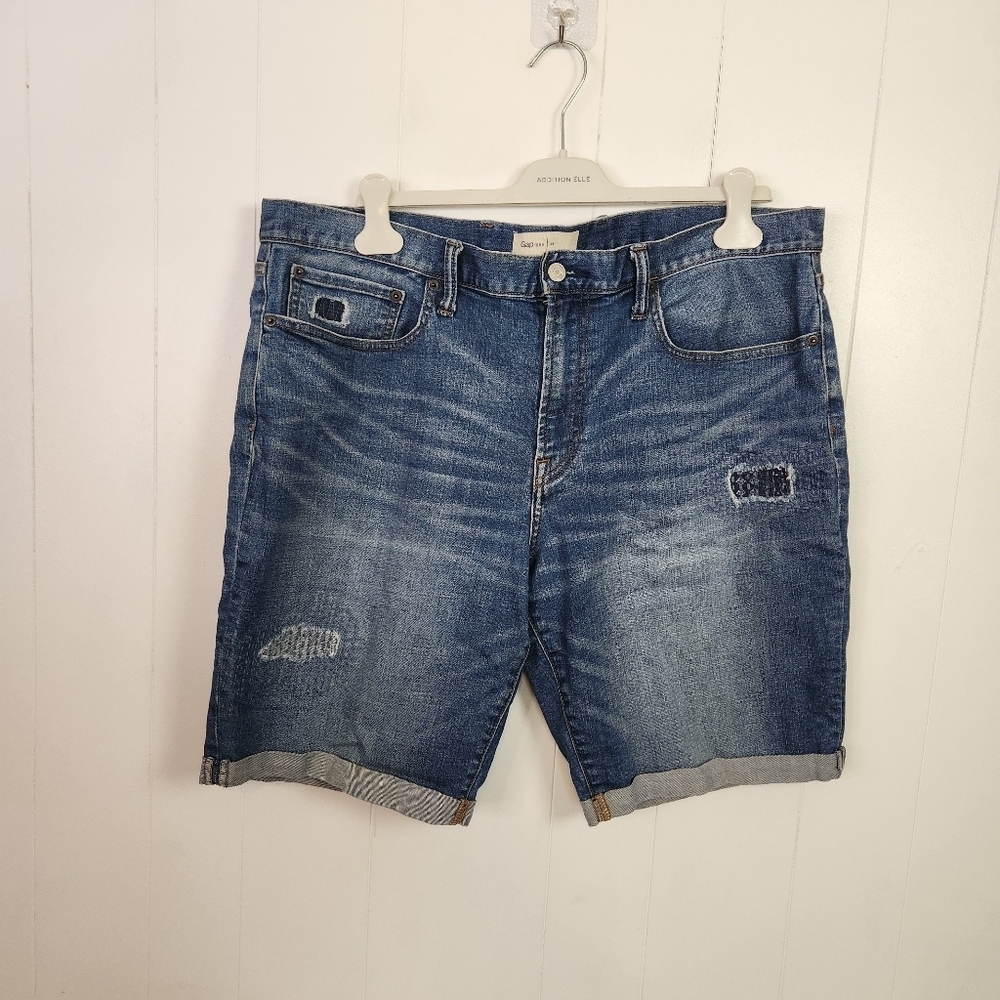 Gap Denim Jorts Jean Shorts Size 38 Bermuda Summer Casual Denim 10"